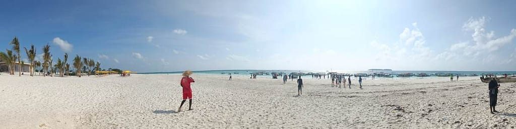 Muyuni beach, close to the Emerald Zanzibar Resort and Spar Hotel