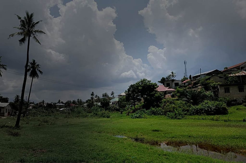 In the rain season some areas turn into a mosquito paradise