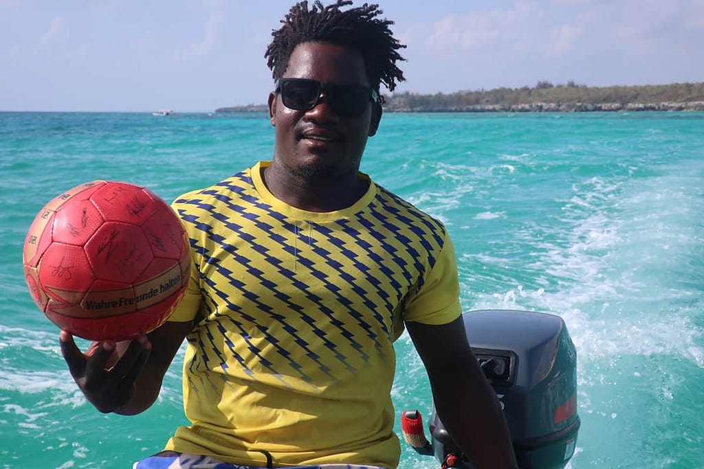 Our captain in action