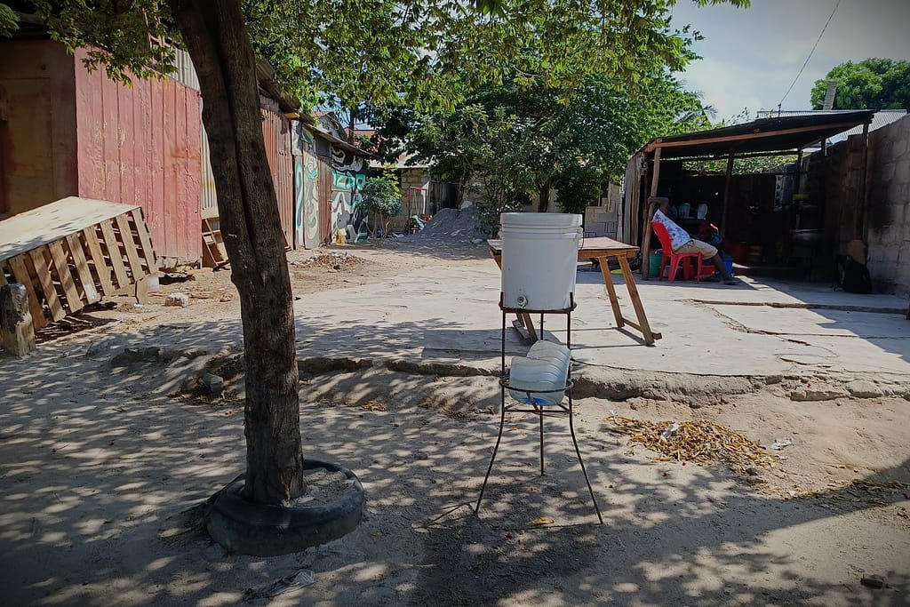 Hand Wash Station in Dar es Salaam / Buza