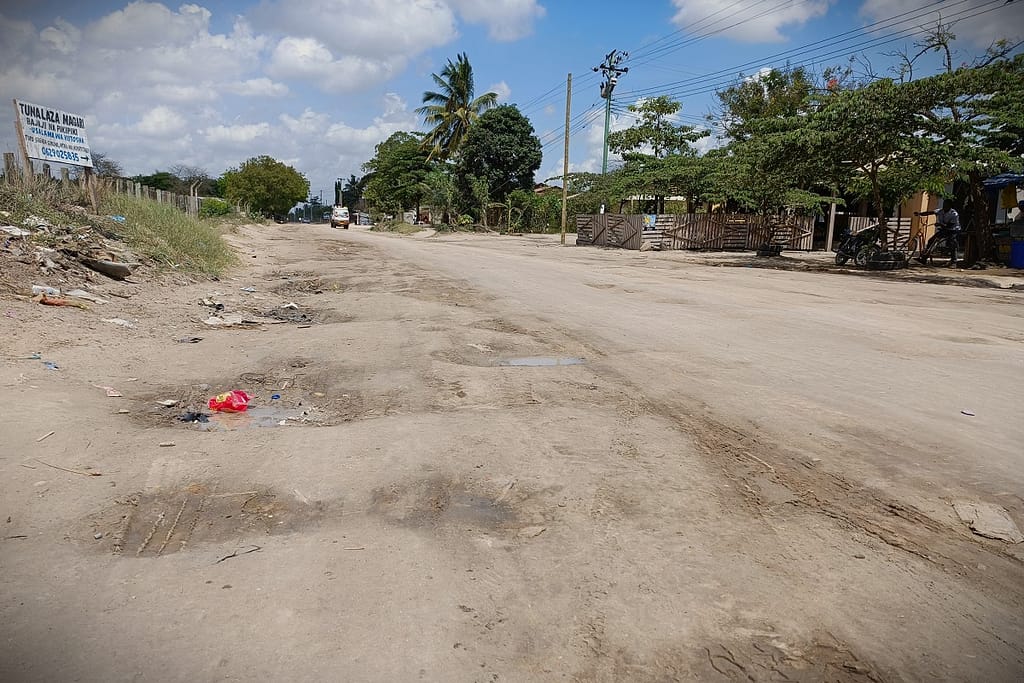Little Potholes in the Dry Season will turn into Mogul Slopes in the Rain Season